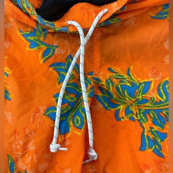Ralph Lauren Chaps Swim Trunks L shorts Hawaiian Tropical Print Vintage - Picture 7 of 7